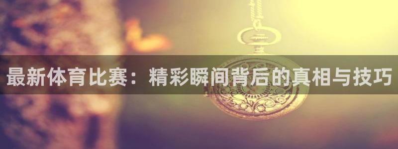 双赢平台4平台：最新体育比赛：精彩瞬间背后的真相与技巧